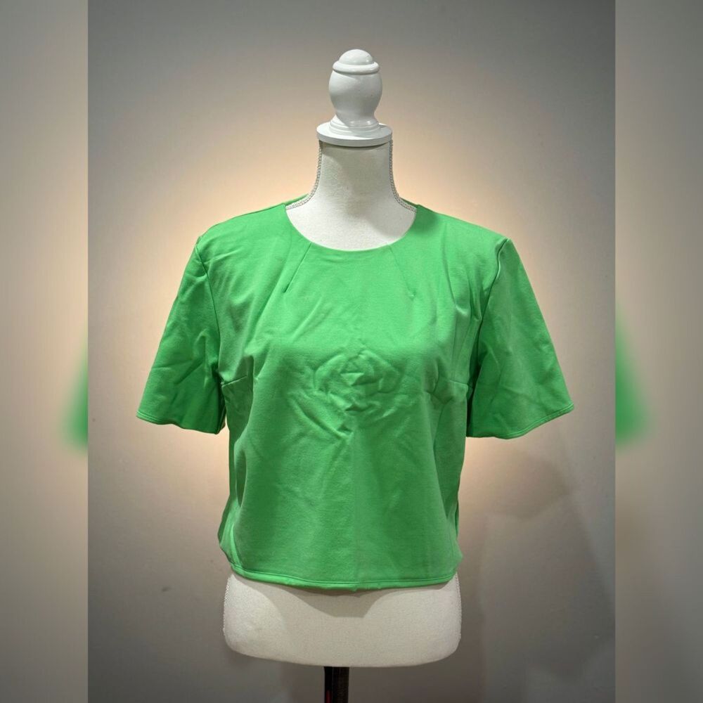 Green Express Wide Fit S/S Top Size L EUC